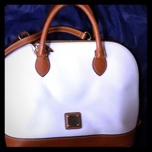 Dooney & Bourke White Dome Satchel Handbag